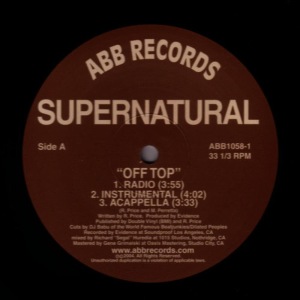 收聽The Supernaturals的Off Top (Instrumental)歌詞歌曲