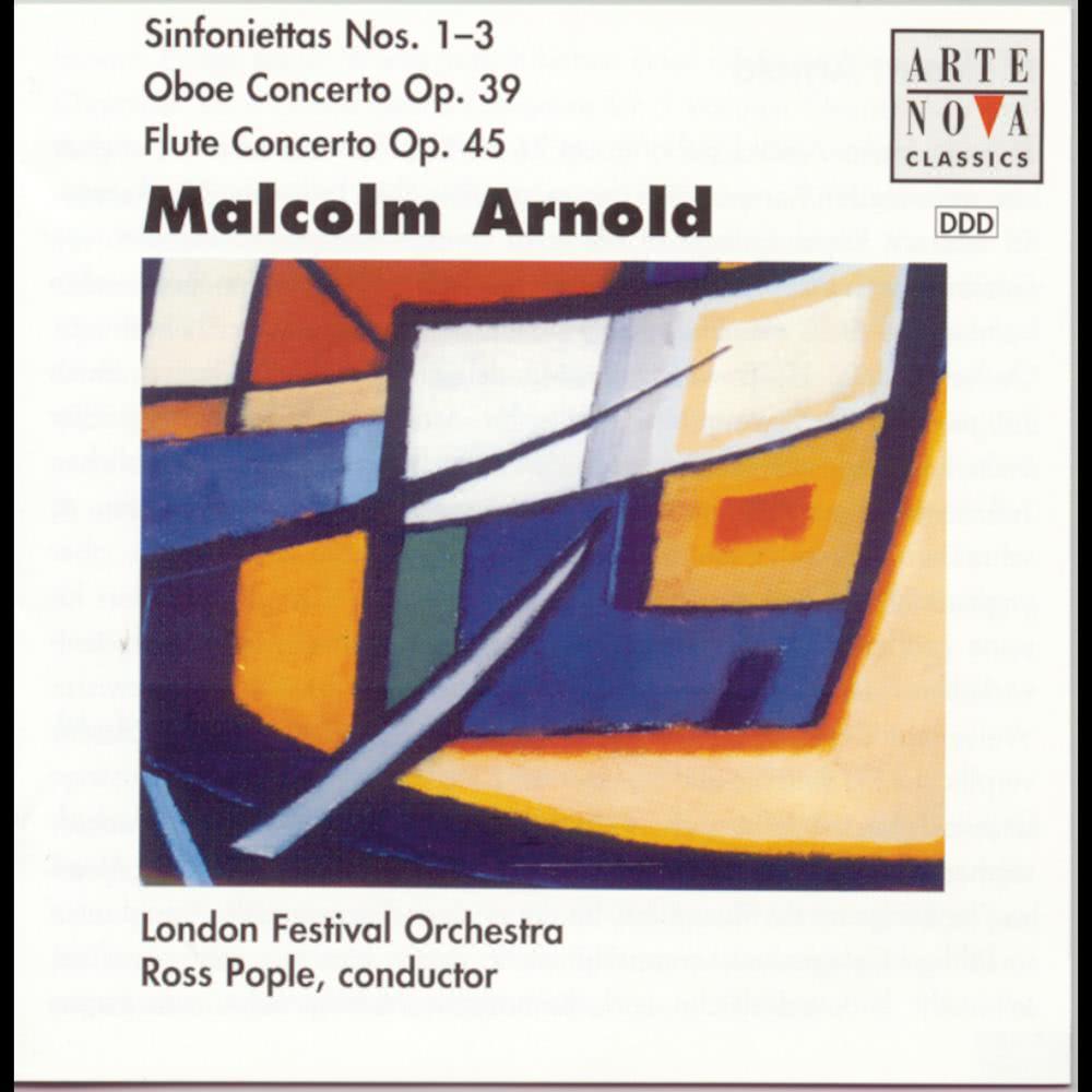 Arnold: Sinfoniettas 1,2,3/Ctos. For Flute & Strings And Oboe & Strings