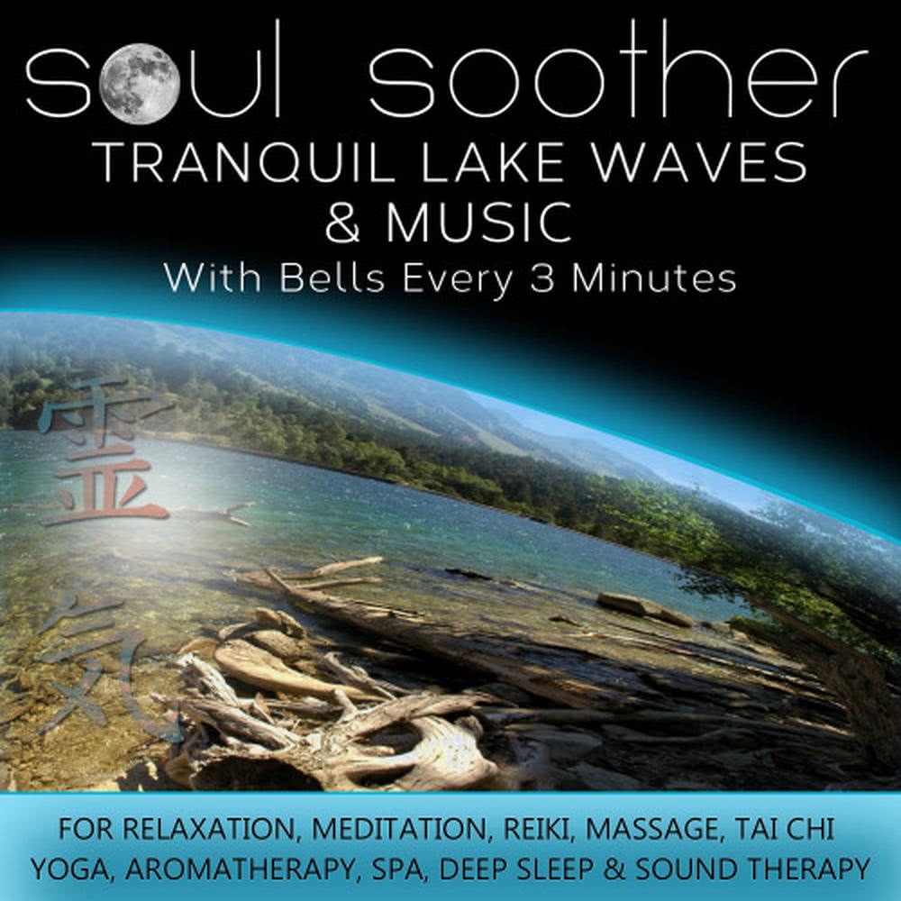 Tranquil Lake Waves And Music - With Bells Every 3 Minutes