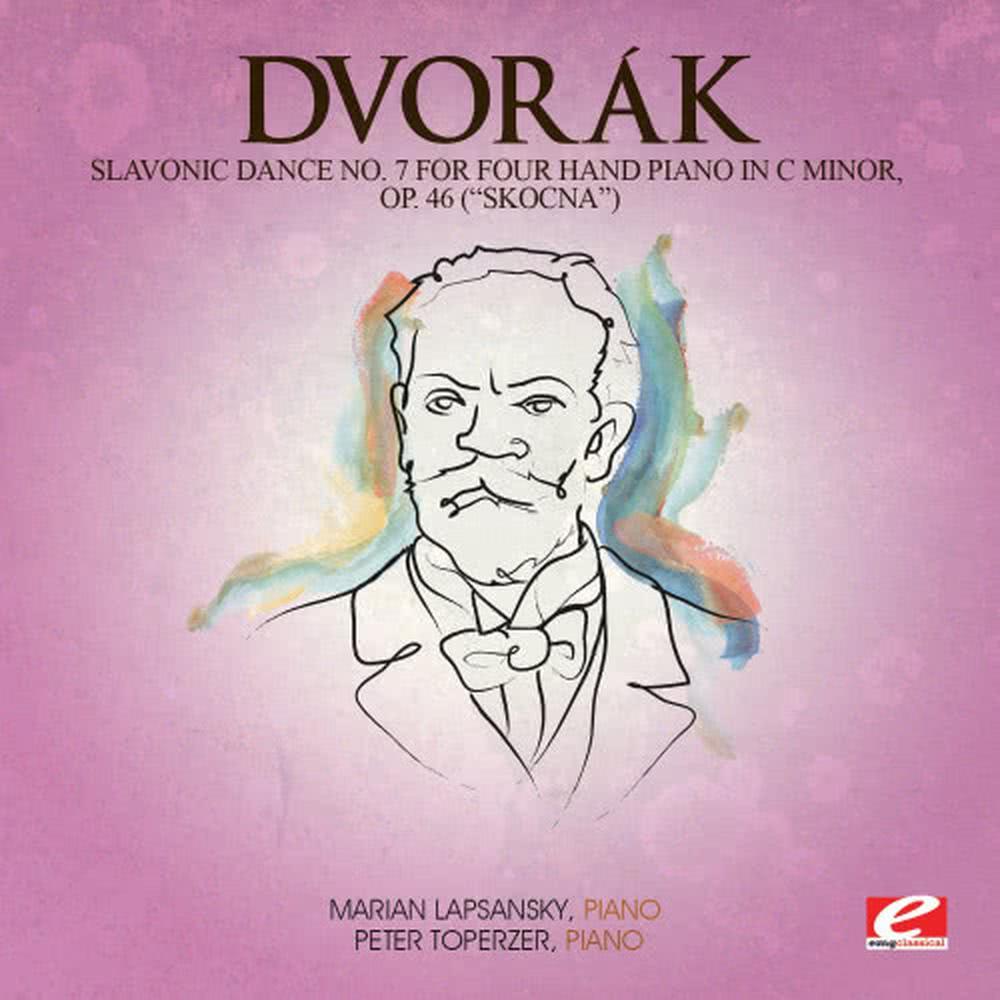 Slavonic Dance No. 7 for Four Hand Piano in C Minor, Op. 46 (Skočná)