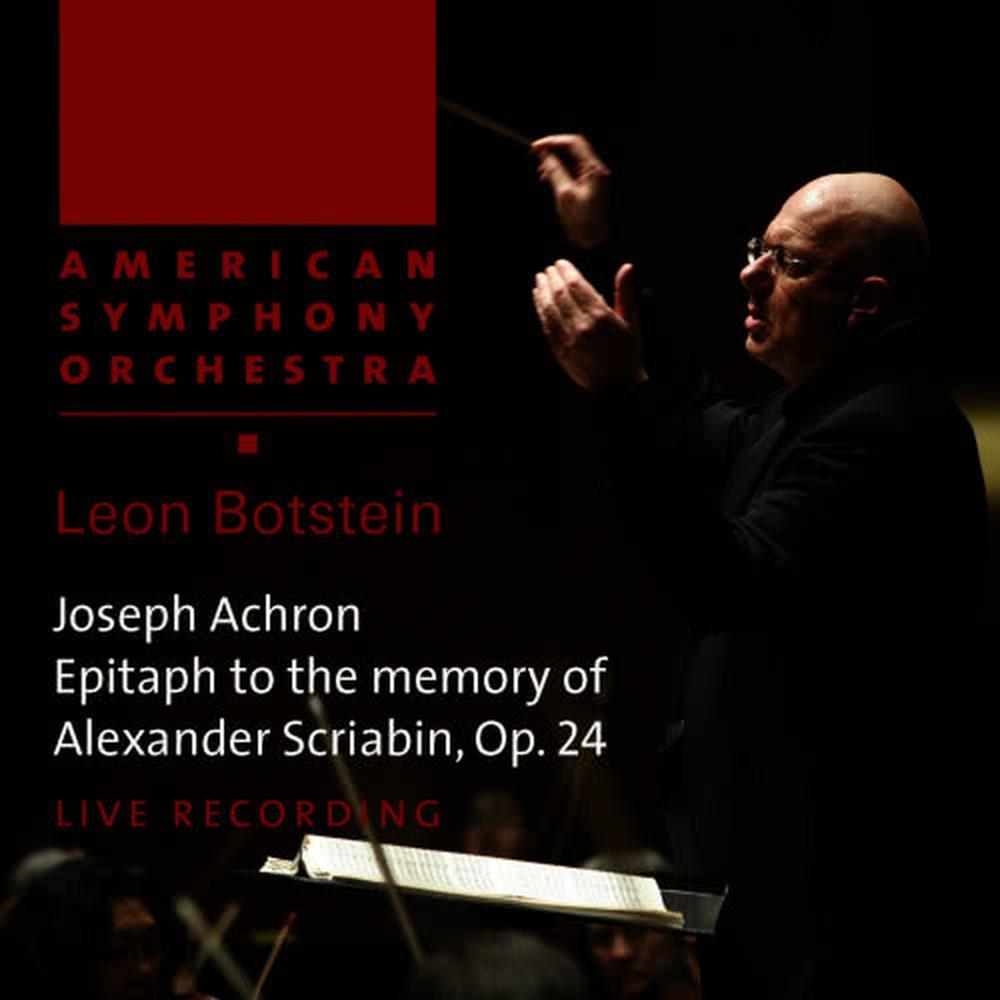 Epitaph to the Memory of Alexander Scriabin, Op. 24: Epitaph to the Memory of Alexander Scriabin, Op. 24 (Live)