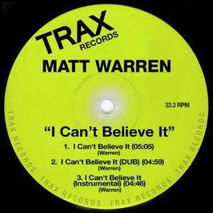 ดาวน์โหลดและฟังเพลง I Can't Believe It พร้อมเนื้อเพลงจาก Matt Warren