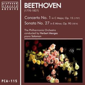 Herbert Menges的專輯Beethoven: Concerto No. 1 in C Major, Op. 15 & Sonata No. 27 in E Minor, Op. 90