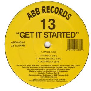 ดาวน์โหลดและฟังเพลง Get It Started พร้อมเนื้อเพลงจาก 13